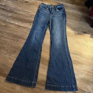 Judy Blue Los Angeles Denim Flare Jeans for Women Size 5/27 Dark Wash